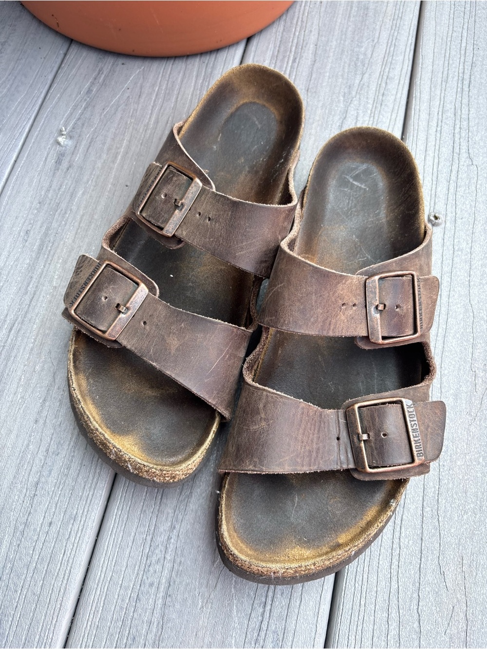 Birkenstock Arizona sandals mocha suede leather